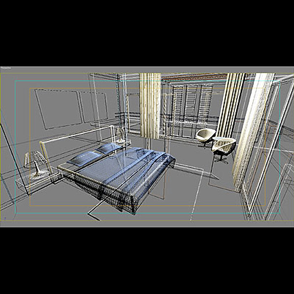 3d model master bedroom interior - Master Bedroom by groups5